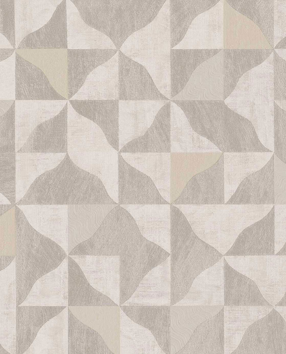 Geometric non-woven wallpaper, brown-beige, 340322, Sensory Eijffinger