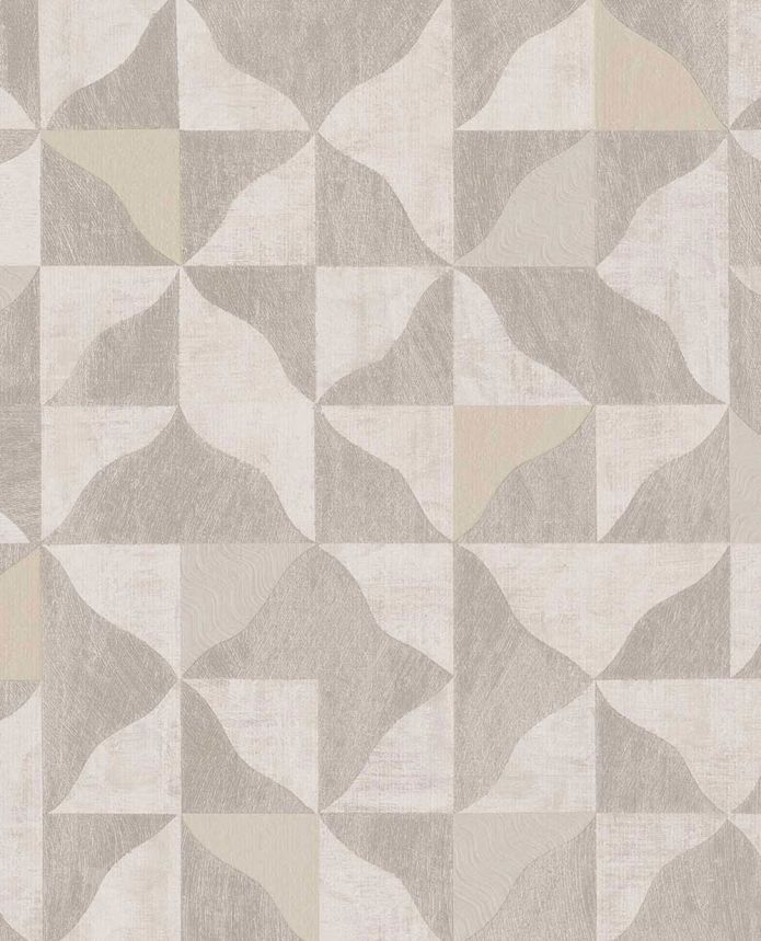 Geometric non-woven wallpaper, brown-beige, 340322, Sensory Eijffinger