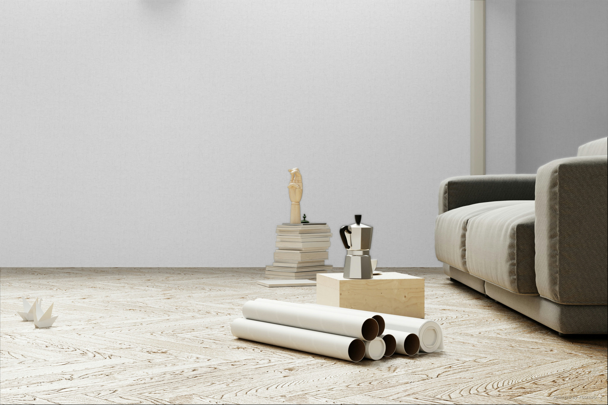 Non-woven wallpaper, cream, texture, 340330, Sensory Eijffinger