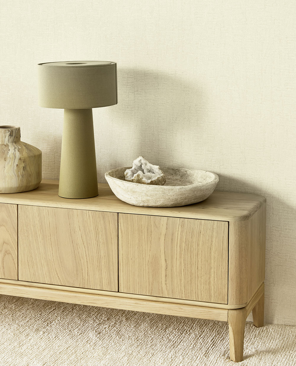 Non-woven wallpaper, cream, texture, 340331, Sensory Eijffinger