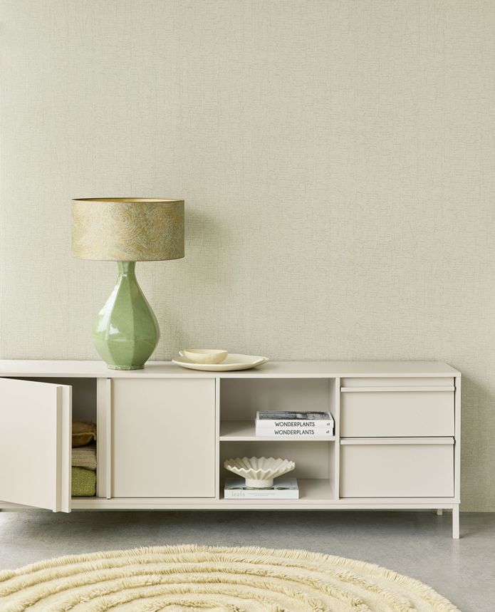 Non-woven wallpaper, grey-green, texture, 340334, Sensory Eijffinger