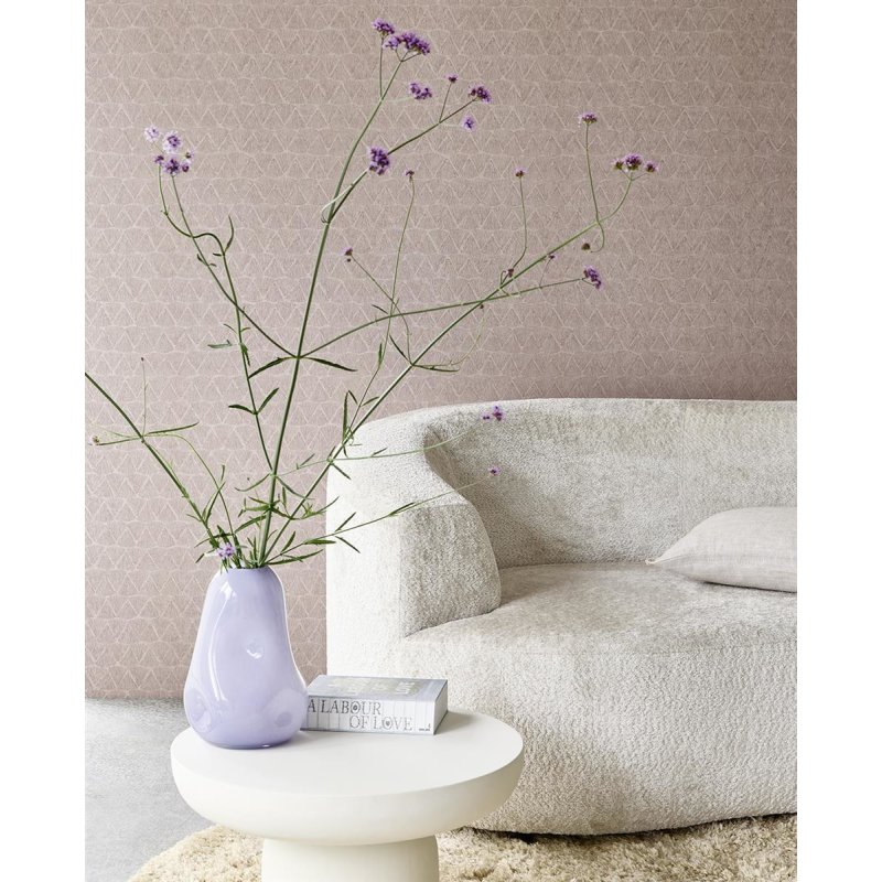 Geometric non-woven wallpaper, grey-beige, 340341, Sensory Eijffinger