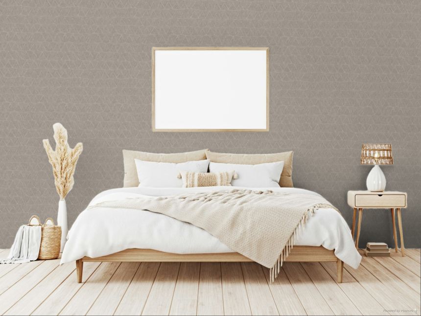 Geometric non-woven wallpaper, beige, 340342, Sensory Eijffinger
