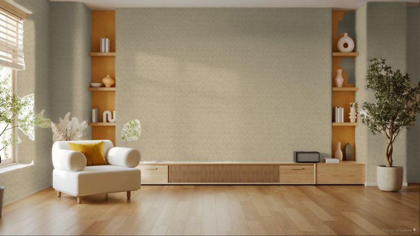 Geometric non-woven wallpaper, gold-brown, 340344, Sensory Eijffinger