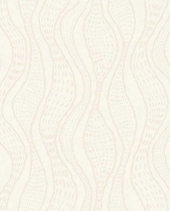 Geometric non-woven wallpaper, cream, 340352, Sensory Eijffinger