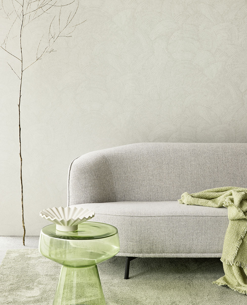 Non-woven wallpaper, grey, 340360, Sensory, Eijffinger