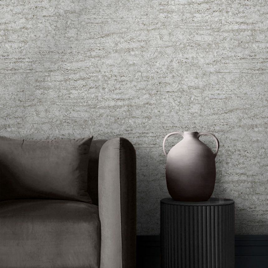 Wallpaper, grey, stone, 124136, Arboretum, Element, Graham Brown Premium
