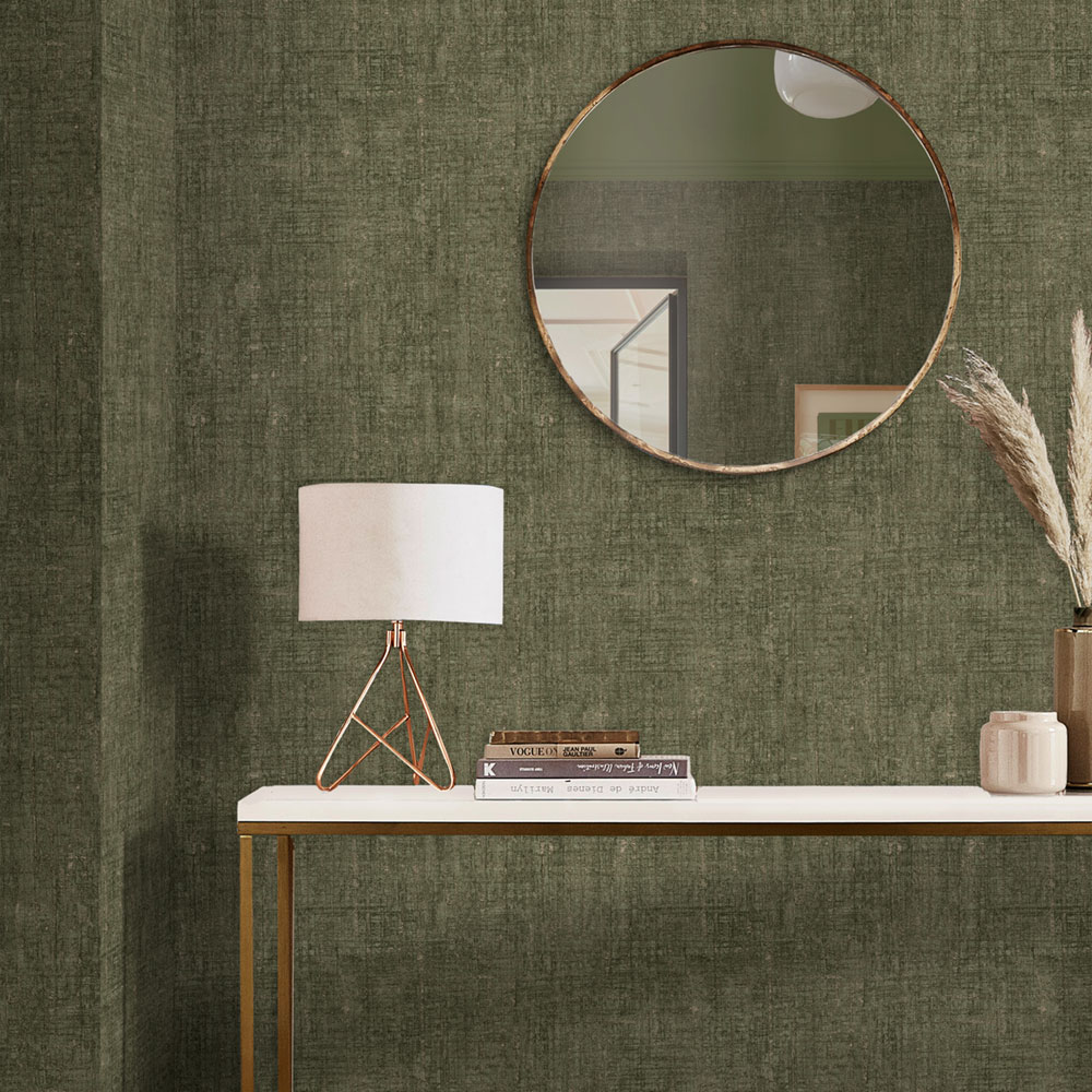 Wallpaper, green, texture effect, 124138, Arboretum, Element, Graham Brown Premium