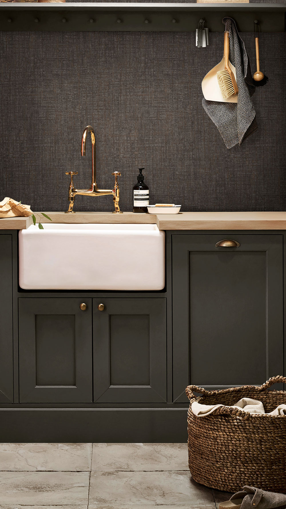 Wallpaper, brown, texture effect, 124141, Arboretum, Element, Graham Brown Premium