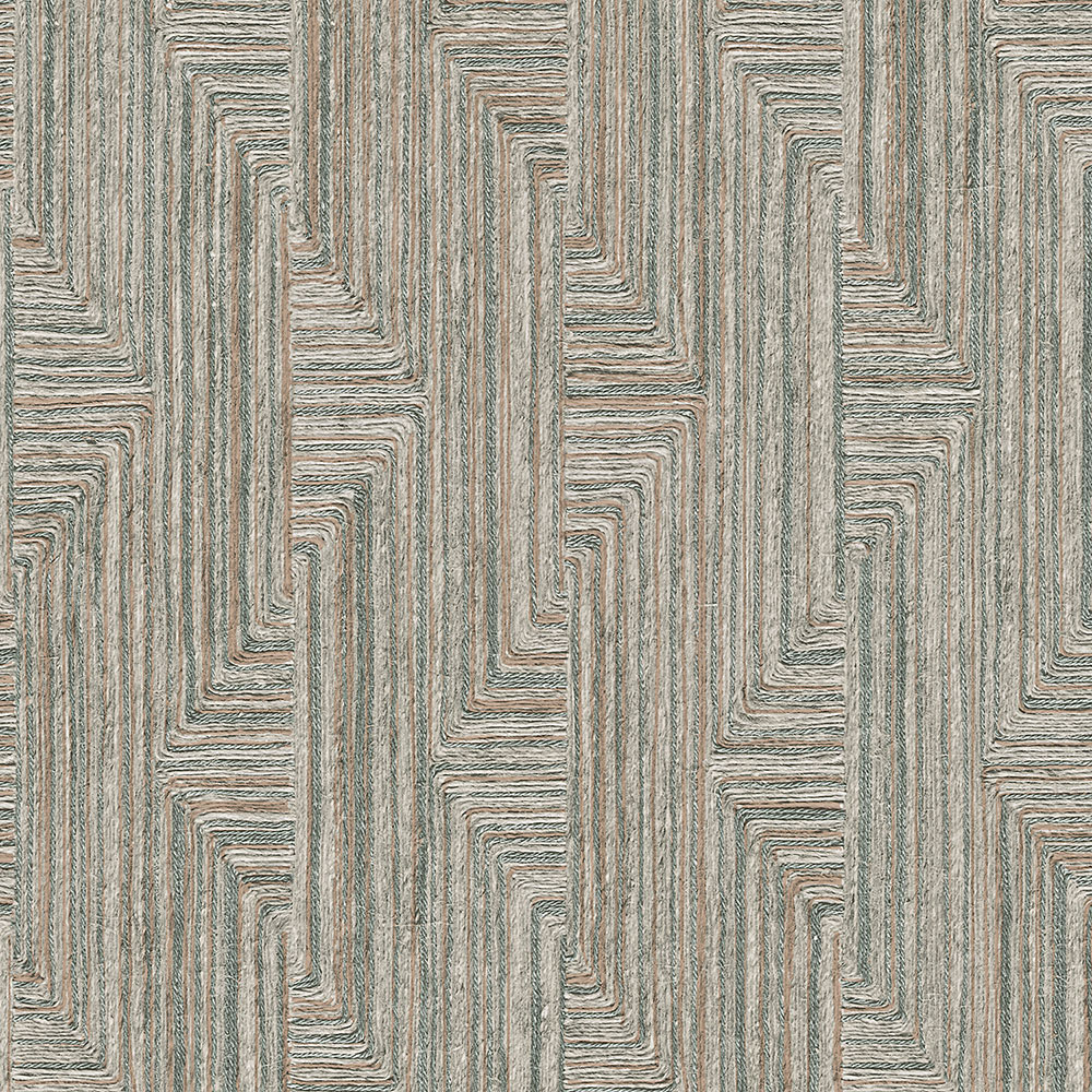 Geometric non-woven wallpaper, blue-grey, SA524014, Santa Fe, Design ID
