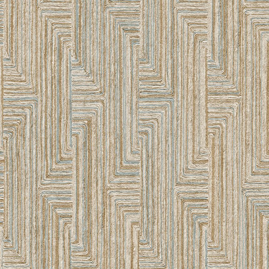Geometric non-woven wallpaper, beige-grey, SA524015, Santa Fe, Design ID