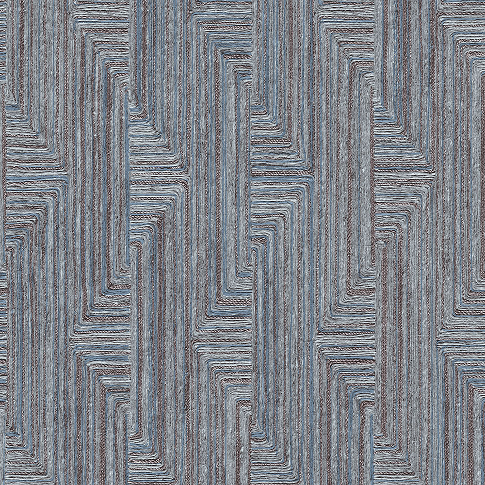 Geometric non-woven wallpaper, blue-grey, SA524016, Santa Fe, Design ID