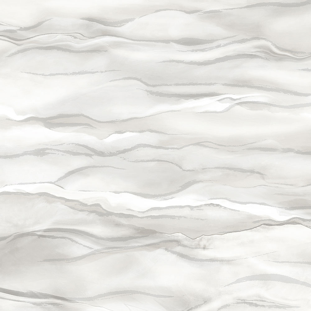 Non-woven wallpaper, white-grey, waves, marble, SA524041, Santa Fe, Design ID