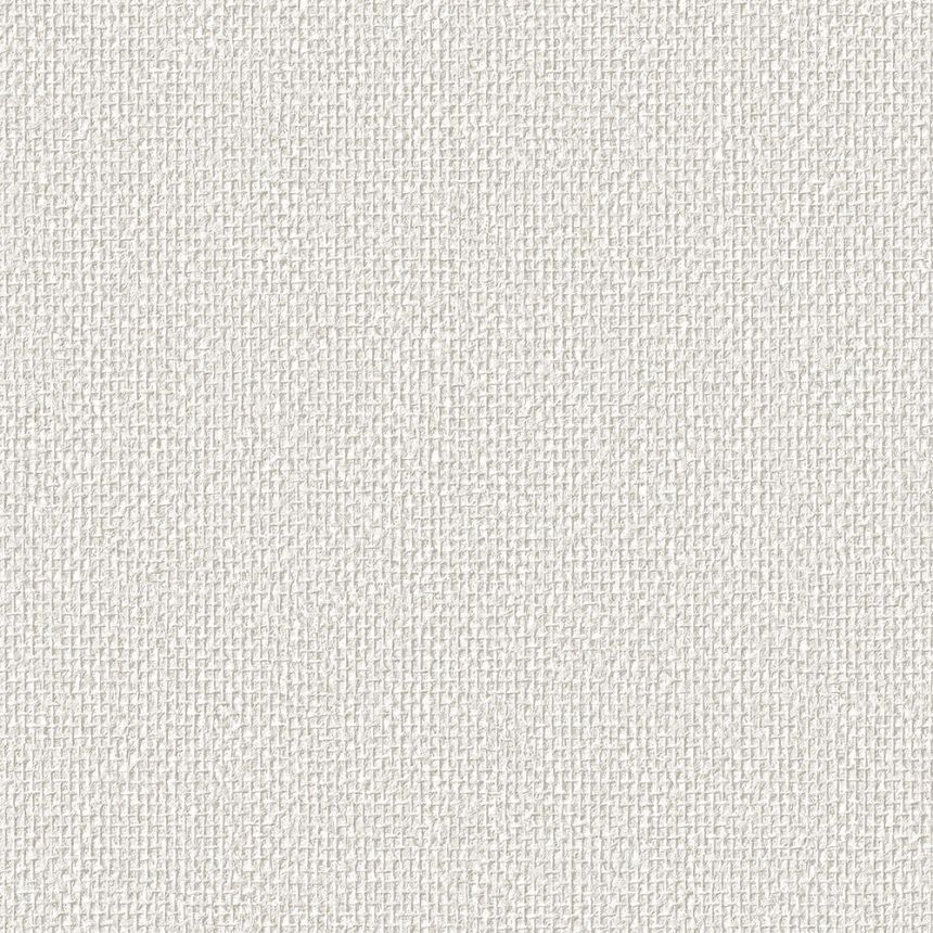 Non-woven wallpaper, white-grey, fabric texture, SA524091, Santa Fe, Design ID