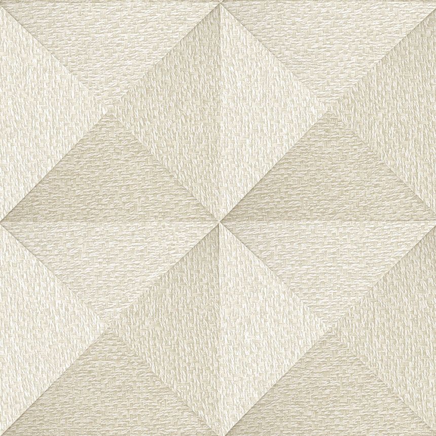 Geometric non-woven wallpaper, cream-beige, SA524101, Santa Fe, Design ID