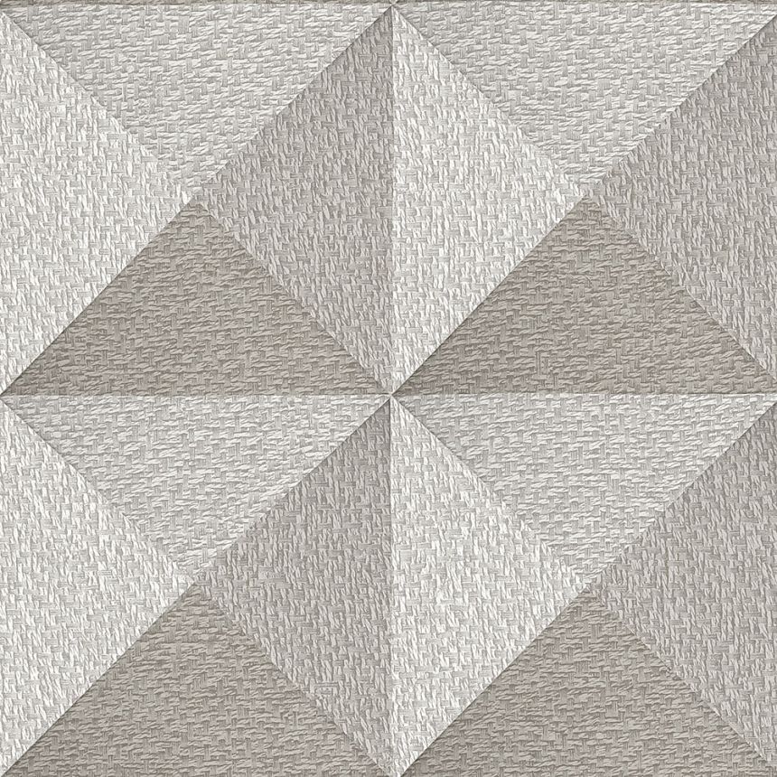 Geometric non-woven wallpaper, grey, SA524102, Santa Fe, Design ID