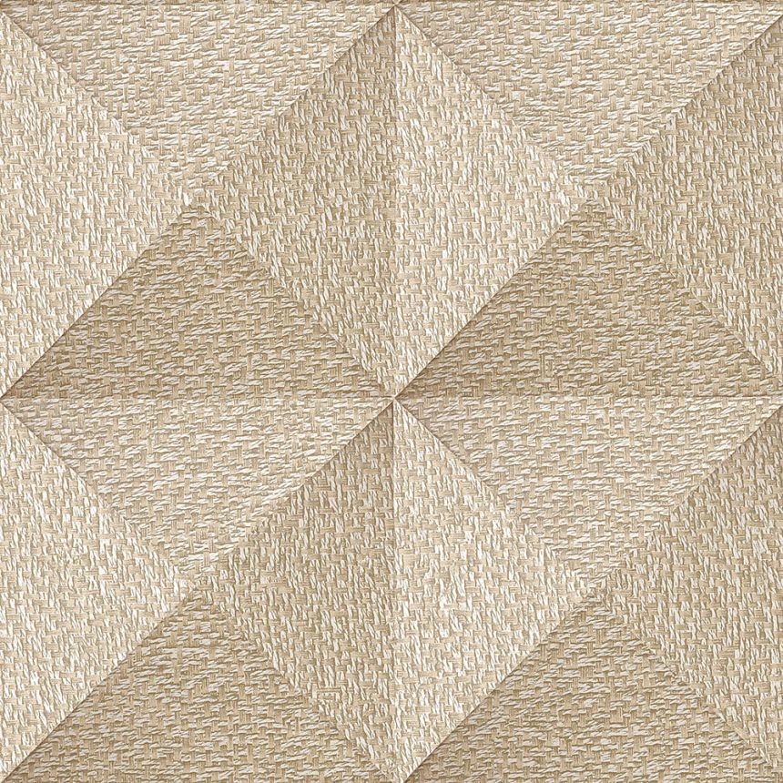 Geometric non-woven wallpaper, brown-beige, SA524103, Santa Fe, Design ID