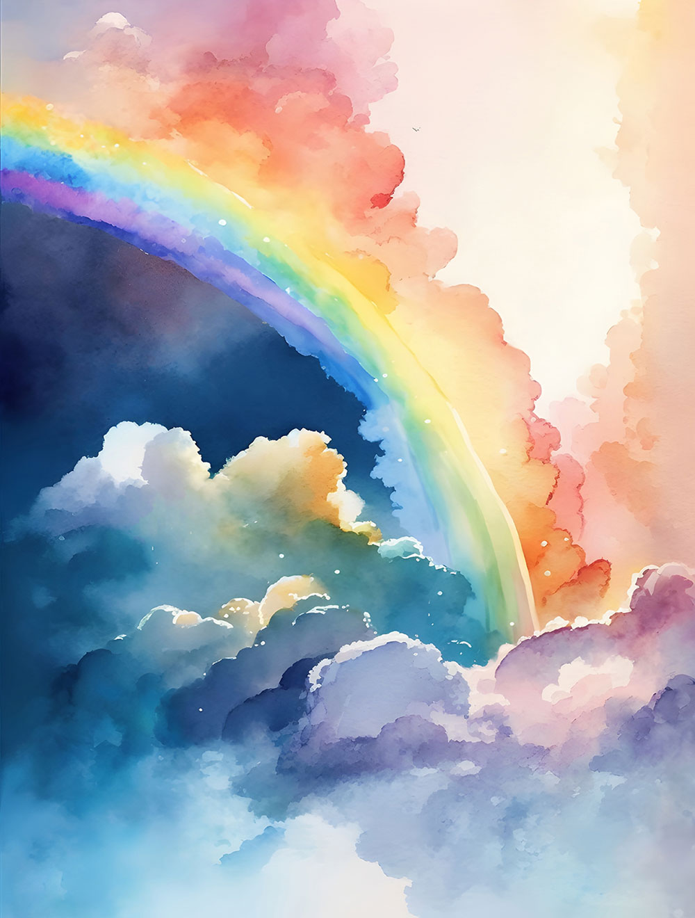 Non-woven wall mural, rainbow, CW6000-1, Cute Walls, Decoprint