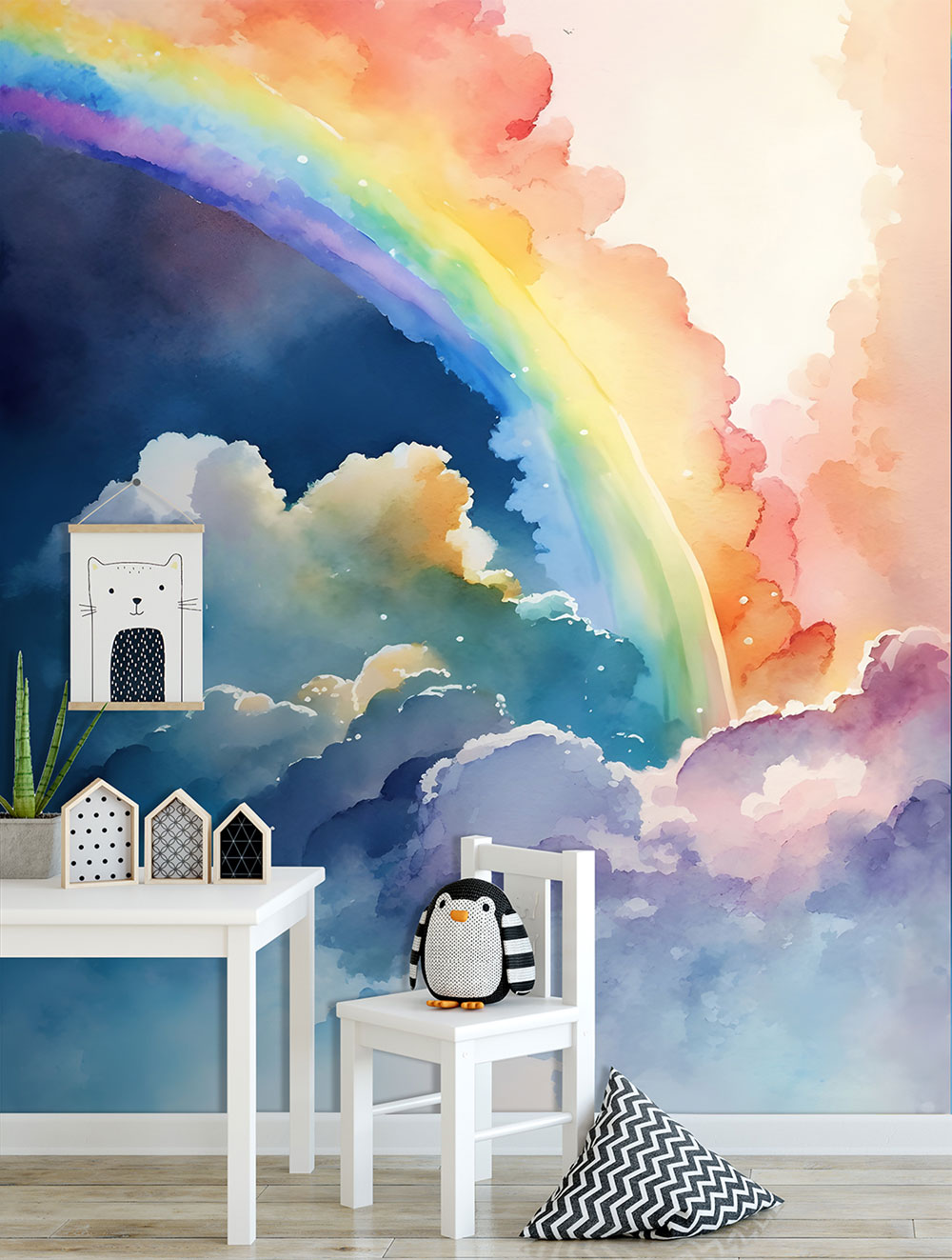 Non-woven wall mural, rainbow, CW6000-1, Cute Walls, Decoprint