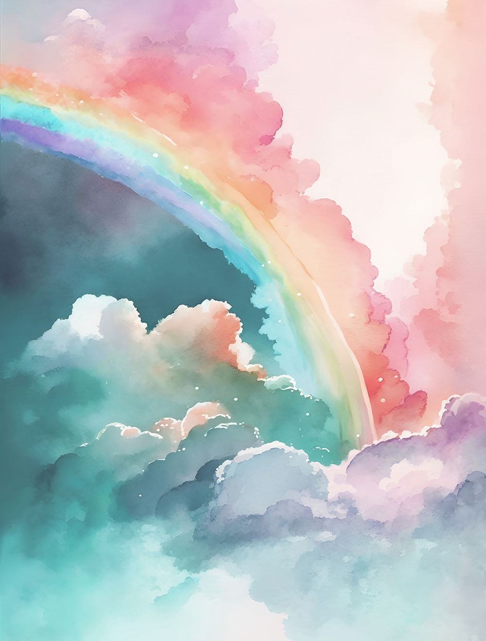 Non-woven wall mural, rainbow, CW6000-3, Cute Walls, Decoprint