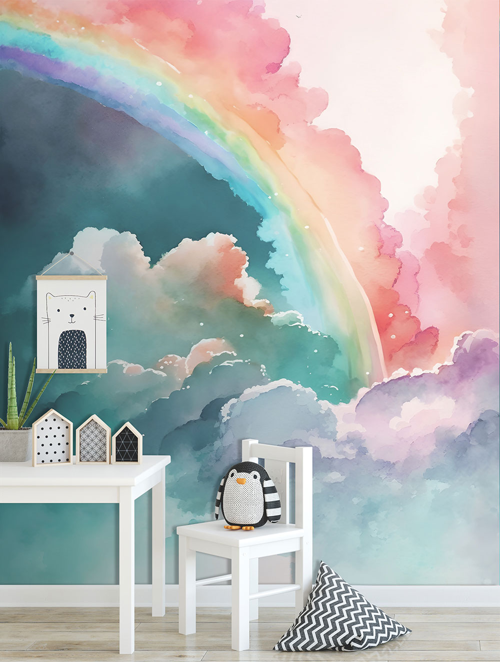Non-woven wall mural, rainbow, CW6000-3, Cute Walls, Decoprint