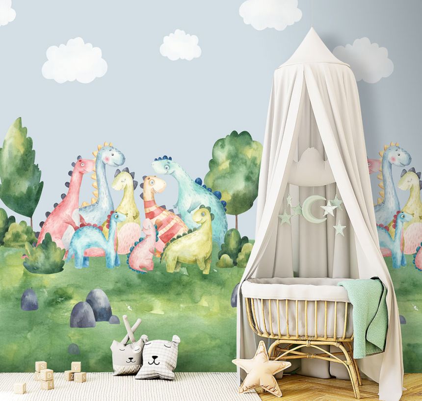 Children's non-woven wall mural, dragons, CW6003-2, Cute Walls, Decoprint