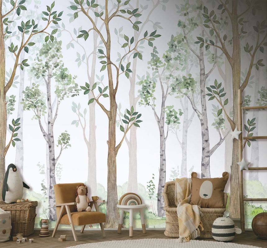 Non-woven wall mural, trees, forest, CW6040-1, Cute Walls, Decoprint