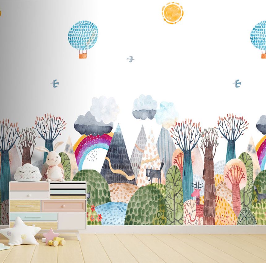 Children's non-woven wall mural, landscape, CW6048-1, Cute Walls, Decoprint