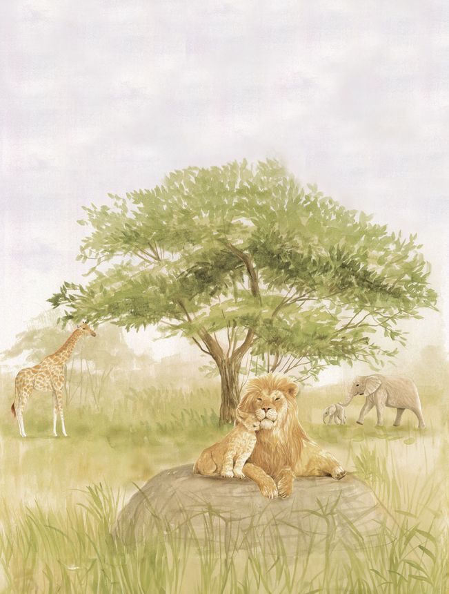 Non-woven wall mural, animals from Africa, CW6114-2, Cute Walls, Decoprint