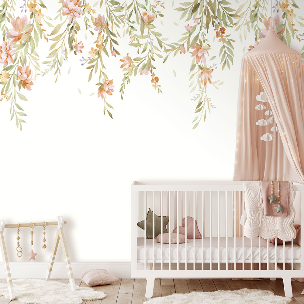 Non-woven wall mural, flowers, CW6119-1, Cute Walls, Decoprint