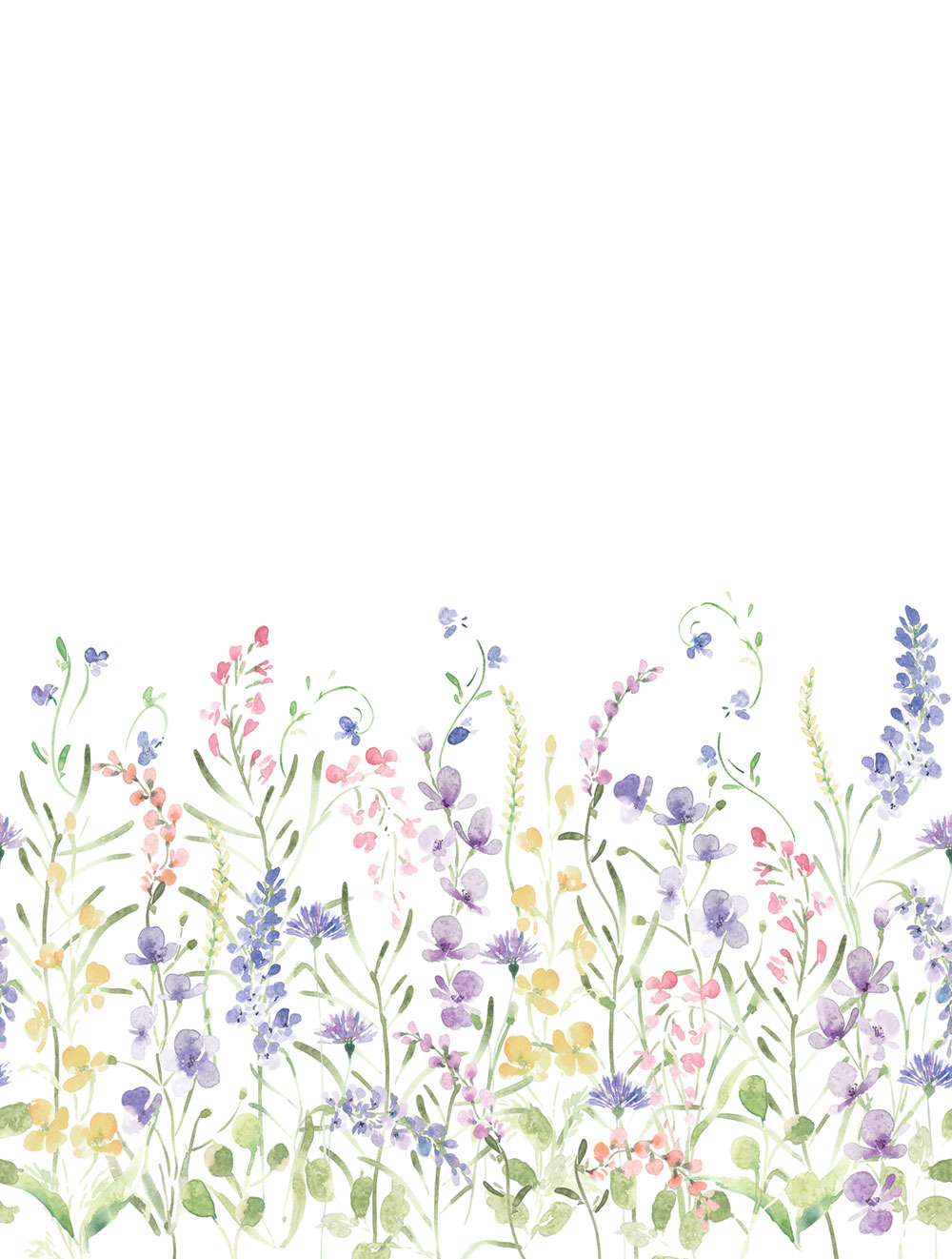 Non-woven wall mural, flowers, CW6120-1, Cute Walls, Decoprint