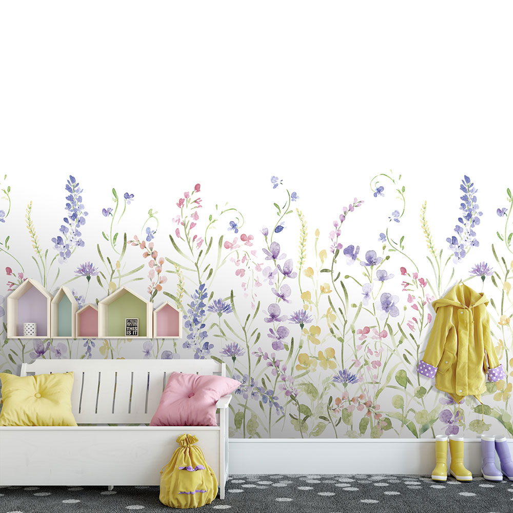 Non-woven wall mural, flowers, CW6120-1, Cute Walls, Decoprint