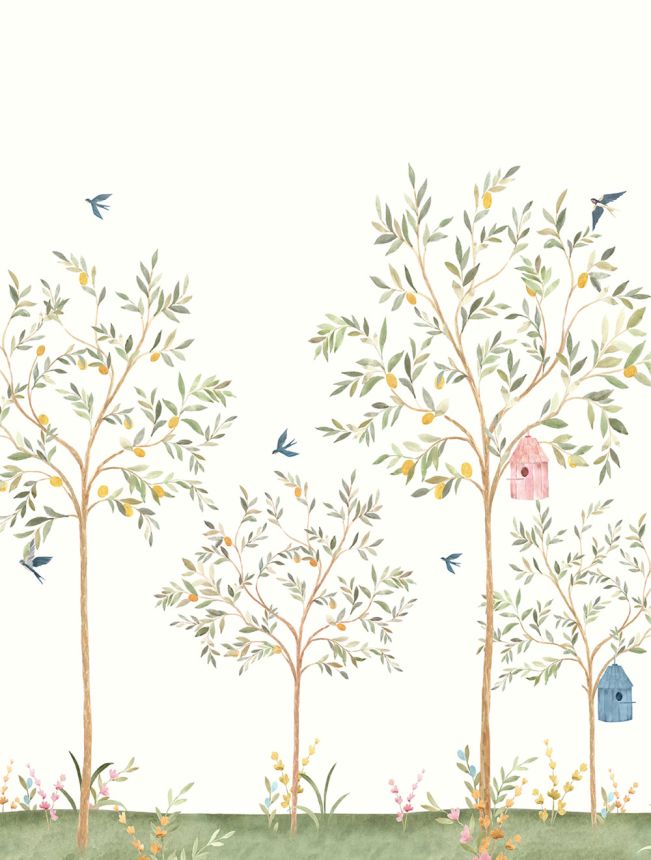 Children's non-woven wall mural, trees, CW6121-2, Cute Walls, Decoprint