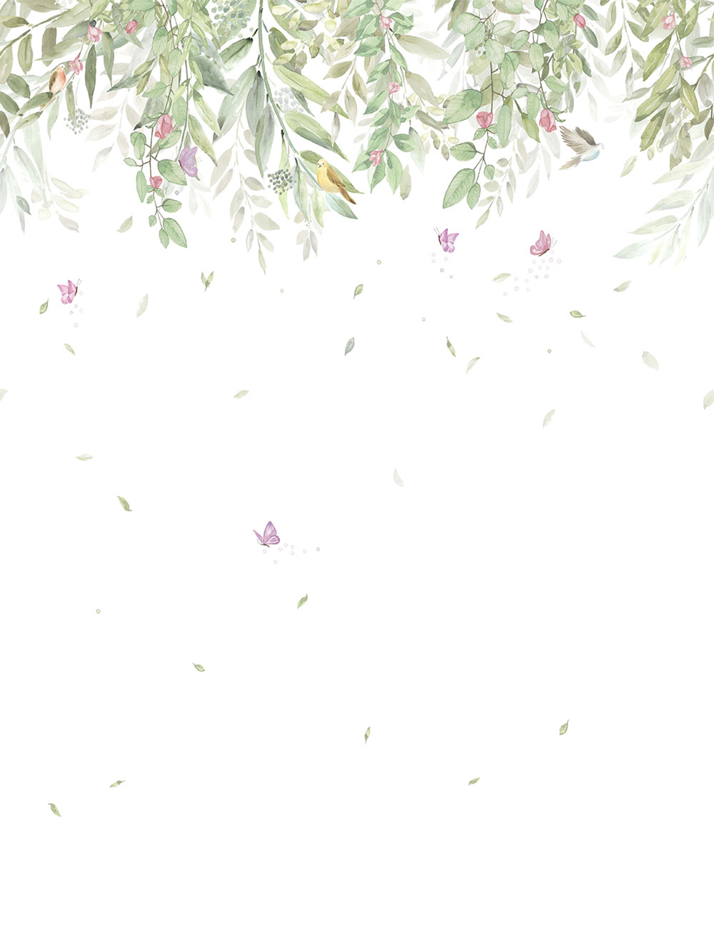 Non-woven wall mural, flowers, CW6130-1, Cute Walls, Decoprint