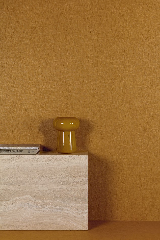 Non-woven wallpaper, brown, fabric imitation, RHA502, Rhapsody, Masureel