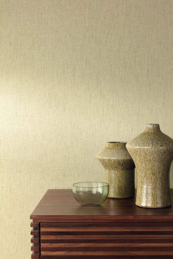 Wallpaper, green, fabric imitation, RHA506, Amazone, Rhapsody, The Colour Book II, Masureel