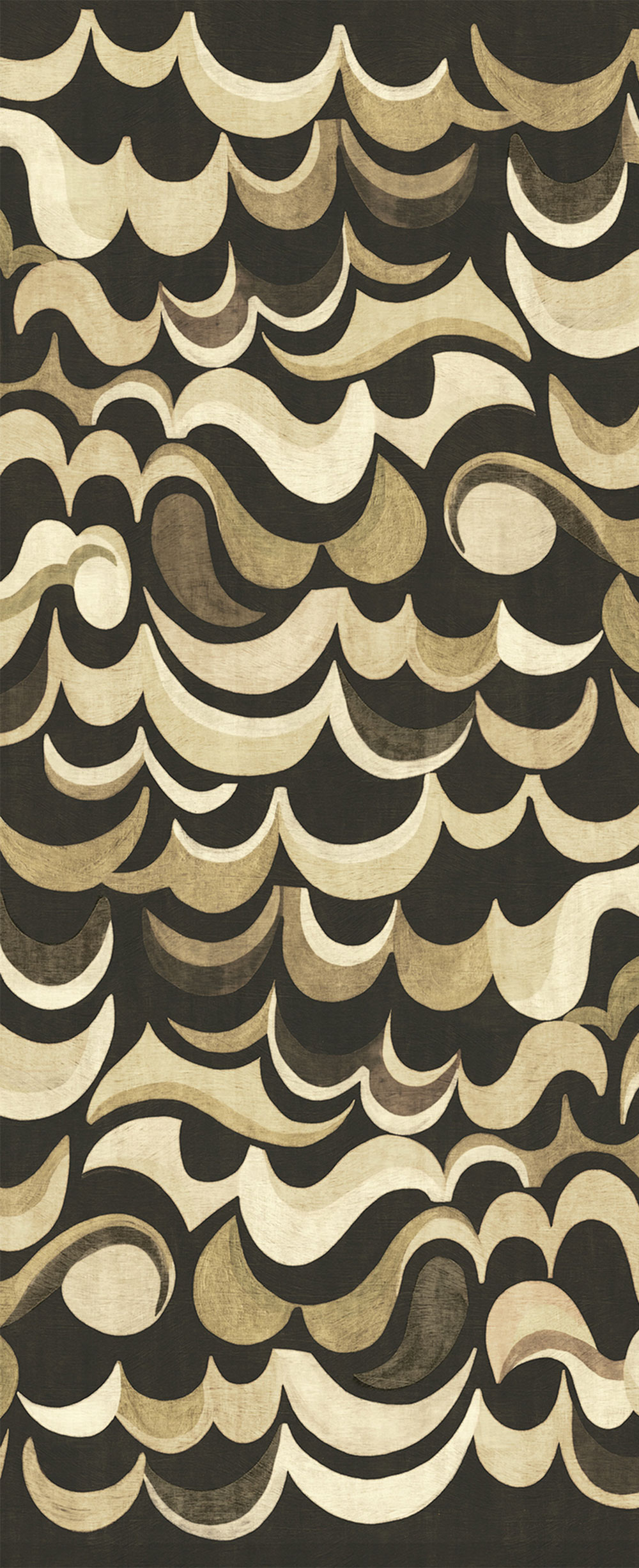 Non-woven wall mural, brown, waves, DGRHA1021-260, Rhapsody, Masureel