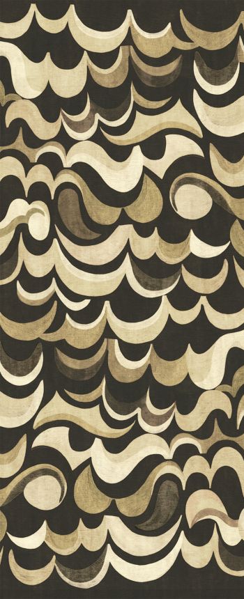 Non-woven wall mural, brown, waves, DGRHA1021-300, Rhapsody, Masureel