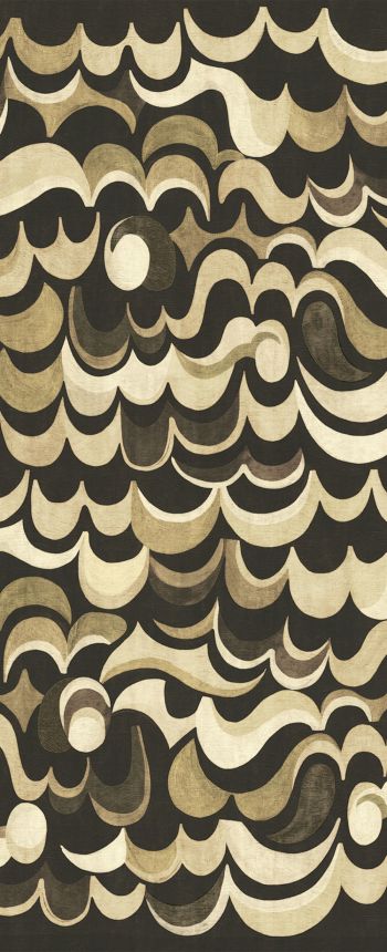 Non-woven wall mural, brown, waves, DGRHA1022-300, Rhapsody, Masureel