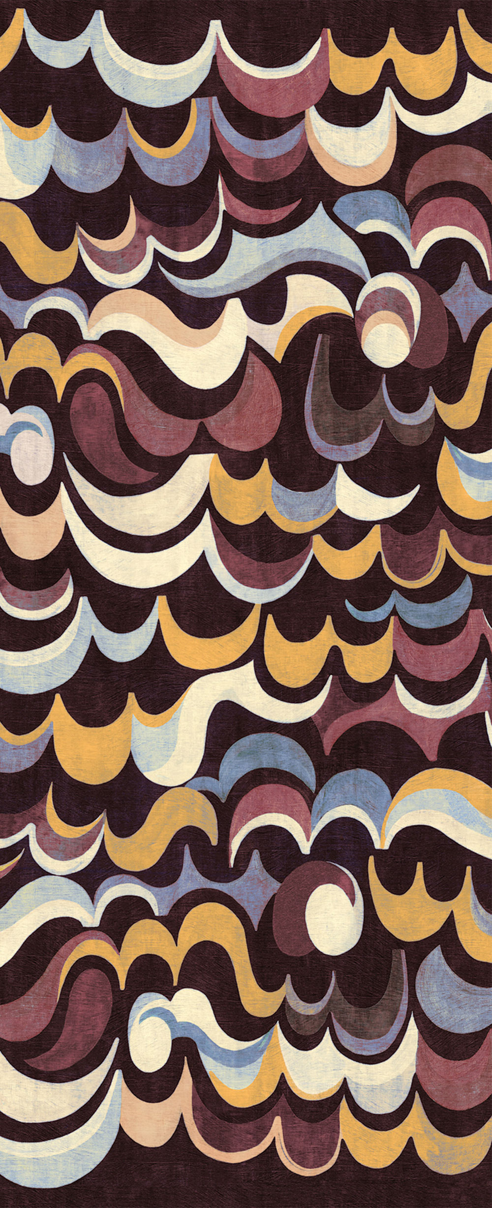 Non-woven wall mural, waves, DGRHA1033-300, Rhapsody, Masureel