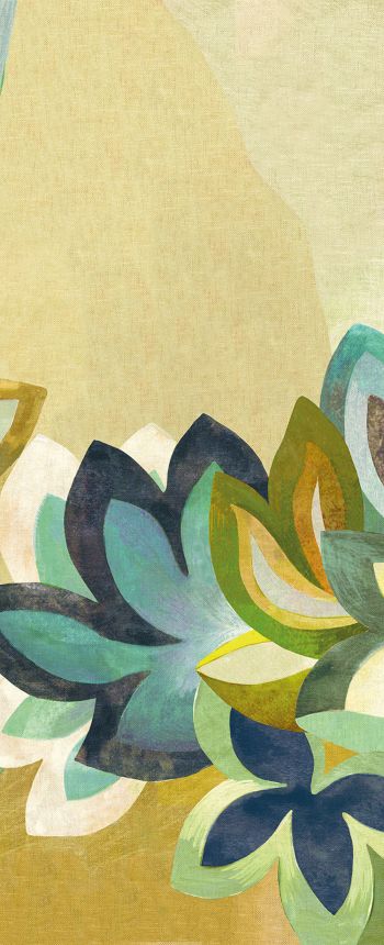 Non-woven wall mural, green, flowers, DGRHA2012-300, Rhapsody, Masureel