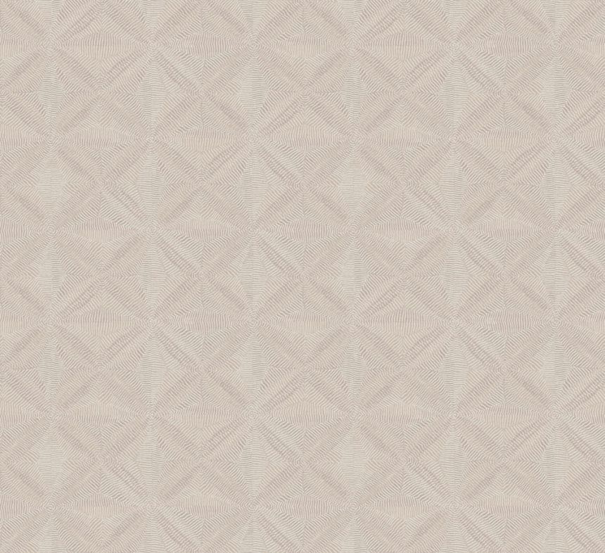 Geometric non-woven wallpaper beige, ethno, AMA103, Amani, Masureel