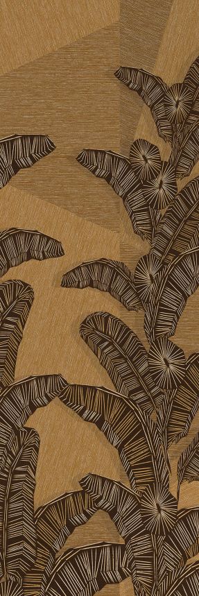 Non-woven wall mural, brown, leaves, DGAMA2011-300,  Amani,  Masureel