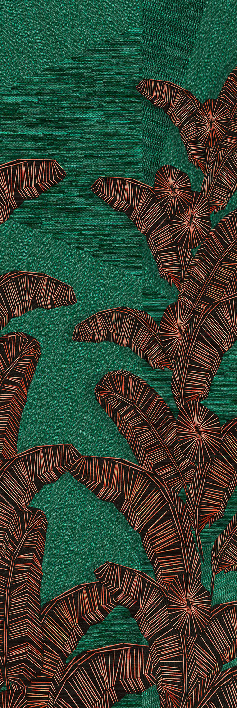 Non-woven wall mural, green, leaves, DGAMA2021-300,  Amani,  Masureel