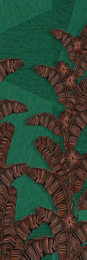 Non-woven wall mural, green, leaves, DGAMA2021-300,  Amani,  Masureel