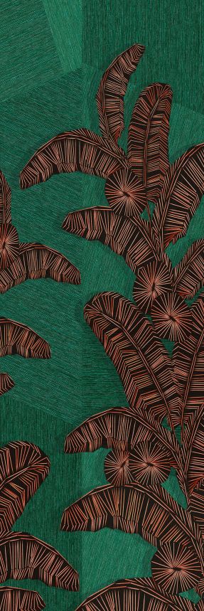 Non-woven wall mural, green, leaves, DGAMA2023-300,  Amani,  Masureel