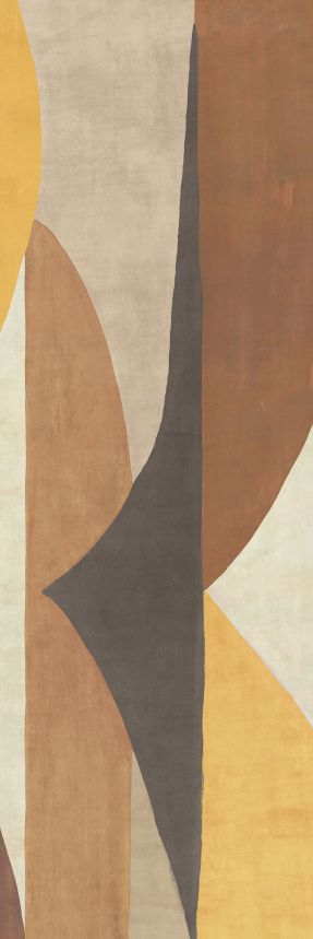 Geometric non-woven wall mural, brown, DGAMA3012-300, Amani, Masureel