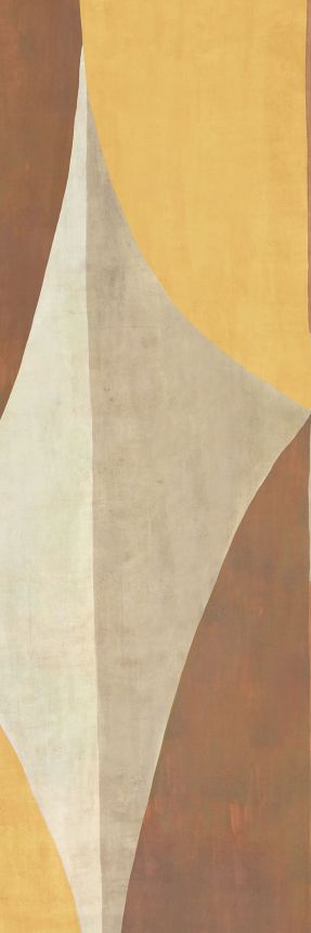 Geometric non-woven wall mural, brown, DGAMA3013-300, Amani, Masureel