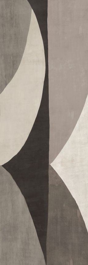 Geometric non-woven wall mural, grey, DGAMA3031-300, Amani, Masureel