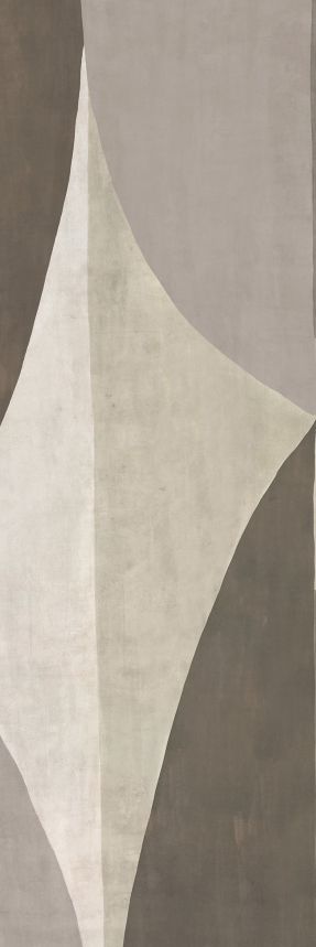 Geometric non-woven wall mural, grey, DGAMA3033-300, Amani, Masureel